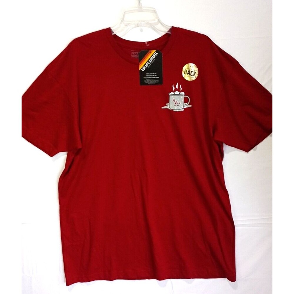 Uscape Apparel Saint Joseph's University Hot Cocoa Red XL T-Shirt Dual Sides NWT